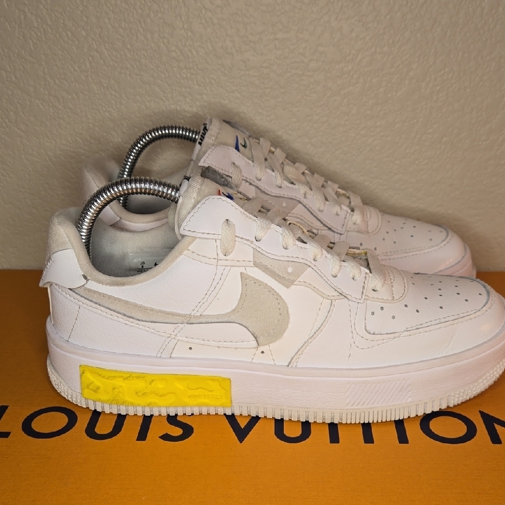Nike Fontanka Summit White and Yellow Sneakers - Picture 4 of 10